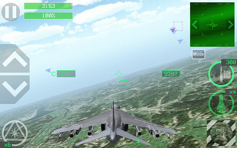 In-game screenshot of fighter plane from Strike Fighters